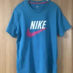 NIKE 青 コットン Tシャツ Mサイズ
