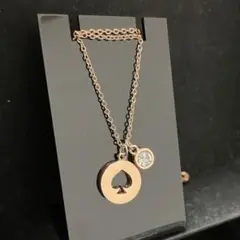 katespade new york ケイトスペード ネックレス ピンクゴールド