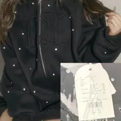 DDロゴビジュージップパーカー　BLK Darich