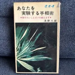 あなたを実験する手相術 浅野八郎 著 青春出版社