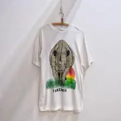 80s タンザニア クロサイ スーベニア ヴィンテージ Tシャツ