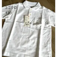 新品　UNIQLO Kids ユニクロ　ポロシャツ 120 白　White
