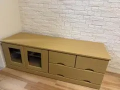 送料込み！ ニトリ テレビ台(ローボードNブレイス 120LB LBR)