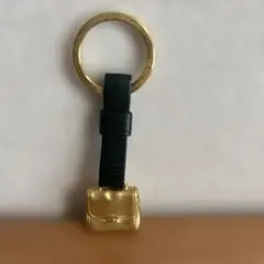 ミニバッグ型キーホルダー ゴールド