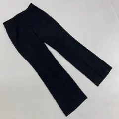 ロートレアモン スラックスパンツ ブラックセンタープレス9号S