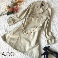 ✨極美品✨A.P.Cアーペーセー トレンチコート ベージュ 38