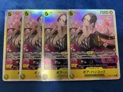ワンピースカード★ハンコック★ＳＲ４枚セット★