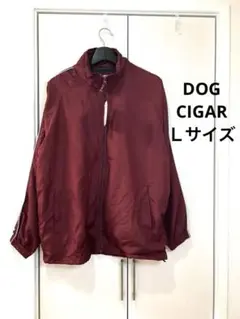 DOG CIGAR ATTENTION /Ｌ/ジャケット/ワインレッド/タグ付き