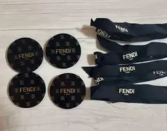 FENDI マグネット付きクリップ　リボン 4点セット　フェンディ