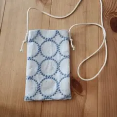 ミナペルホネン生地使用　スマホショルダー