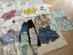 ユニクロ、GU、ニールドワークス、他17点セット130.140㎝ 8/16で廃棄