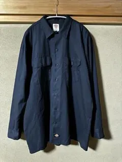 【値下げ中】Dickies Flex ブラック 長袖シャツ L/G