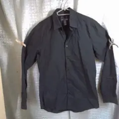 H&M 黒 長袖シャツ Mサイズ サイズ不明 古着