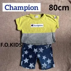 Champion ベビーTシャツ　半袖　F.O.KIDS 星柄　ハーフパンツ