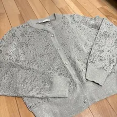 美品‼️✨ 【ZARA】ザラ パールボタン シルバーラメカーディガン