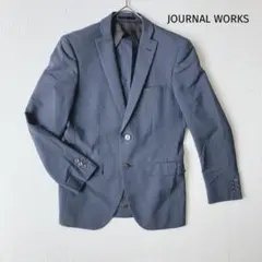 青木 JOURNAL WORKS 麻混 ジャケット 夏用　リネン混　ブルー系