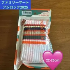 ファミマ限定　フジロック2025 ラインソックス　 22-25cm ホワイト