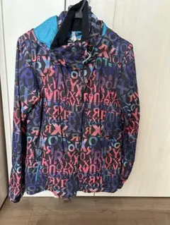 ROXY カラフルロゴフードジャケット M