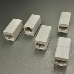 エレコム 延長アダプタ RJ45 LANケーブル用 CAT5E 5個セット