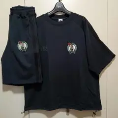 BOSTON CELTICS新品未使用NBA上下セットアップTシャツパンツ黒L