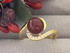 血赤珊瑚リング