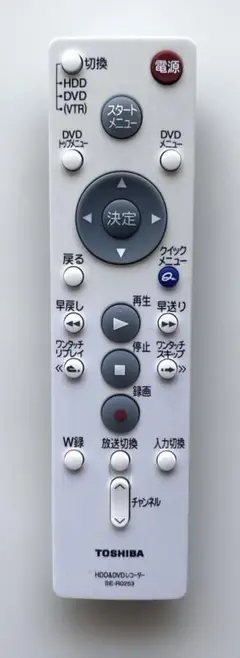 HDD&DVDレコーダーSE-R0253 リモコン