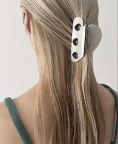 POTETE 3heart clip ホワイト ポテテ ヘアクリップ ホワイト