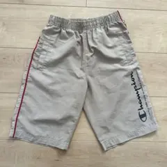 Champion グレー ハーフパンツ サイドライン120