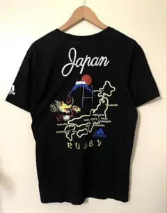 adidas スカジャン柄　Tシャツ