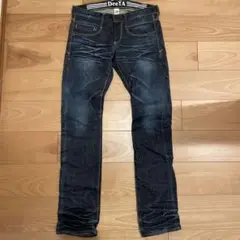 DeeTA ダークブルー ストレートデニム 28サイズ　DTA-001