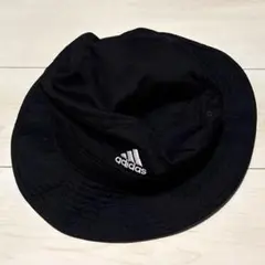 adidas アディダス サファリハット 帽子 ブラック 黒 美品 ユニセックス