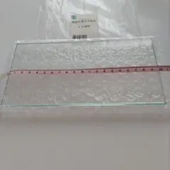 ガラス板　大　 約20cm x 10cm 　ガラス練板