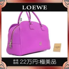 【全額返金保証・送料無料】ロエベのハンドバッグ・正規品・極美品・アラモ アディ