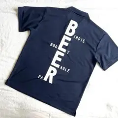 【新品‼️未使用品‼️】BEER ゴルフ用ポロシャツ ネイビー