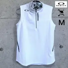 オークリー OAKLEY【M】ELEVATE ハーフジップ ノースリーブシャツ