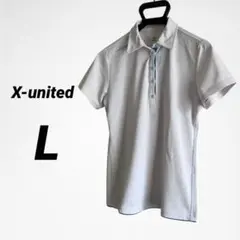X-united レディース　ドライポロシャツ　メッシュ　白