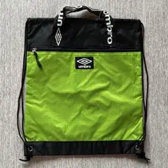 送料込 UMBRO アンブロ ナップサック グリーン 巾着 サッカー 手提げ
