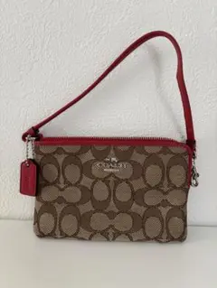 COACH ロゴ入り ポーチ ブラウン