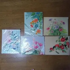 ちぎり絵　５枚　41センチ×32センチ　6号