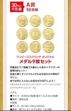 【激レア】ワンピース　限定メダル【イベント当選品】※抽選500名限定品 激レア】ワンピース 限定メダル【イベント当選品】※抽選500名