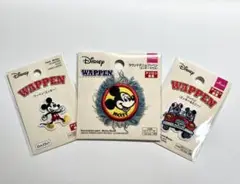 ディズニー ミッキーマウス ワッペン ダイソー　DAISO 3個セット
