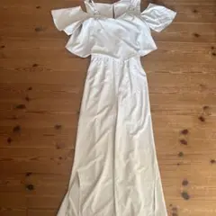 SPIRALGIRL オフショル パンツスリットジャンプスーツ オールインワン