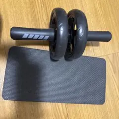 腹筋ローラー 2ホイール 滑り止めハンドル