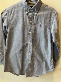 Ralph Lauren ボタンダウン長袖シャツ 青