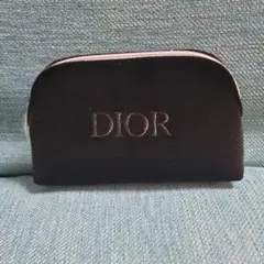 Dior ブラック ベルベット ポーチ　送料無料