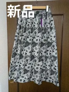 新品　sosotto リバティロングスカート 黒