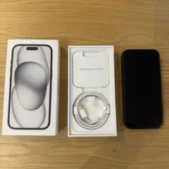【美品】Apple iPhone 15 ブラック 本体 256GB simフリー