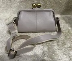 ✨美品✨BROOM ブルーム　大玉　がま口　ショルダーバッグ　レザー　本革 Amazon | 【大人・渋カワ・がま口バッグ】BROOM 馬革ヌメ口折れ