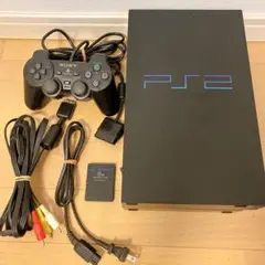 動作品　PlayStation2 本体セット SCPH-18000 ブラック