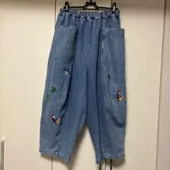 チャイハネyul❤︎デニム刺繍パンツ⭐︎可愛いです！
